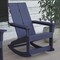 Flash Furniture Navy Modern Poly Resin Adirondack Rocking Chair JJ-C14709-NV-GG - alternate 6